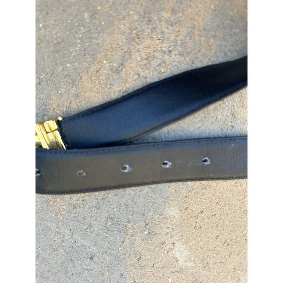 Vintage Fendi Belt Black Leather with Gold Buckle - Picture 13 of 16